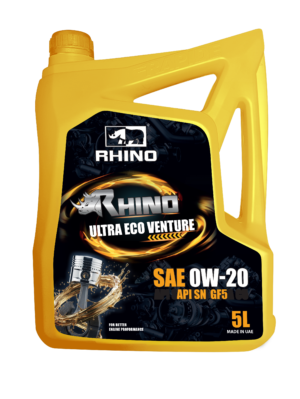 RHINO ULTRA ECO VENTURE  ENGINE OIL SAE 0W20 API SN  GF5  4x5LTR ( FULLY SYNTHETIC)